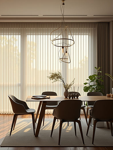 Cortina de Bandas Verticales vista general - miniatura 1