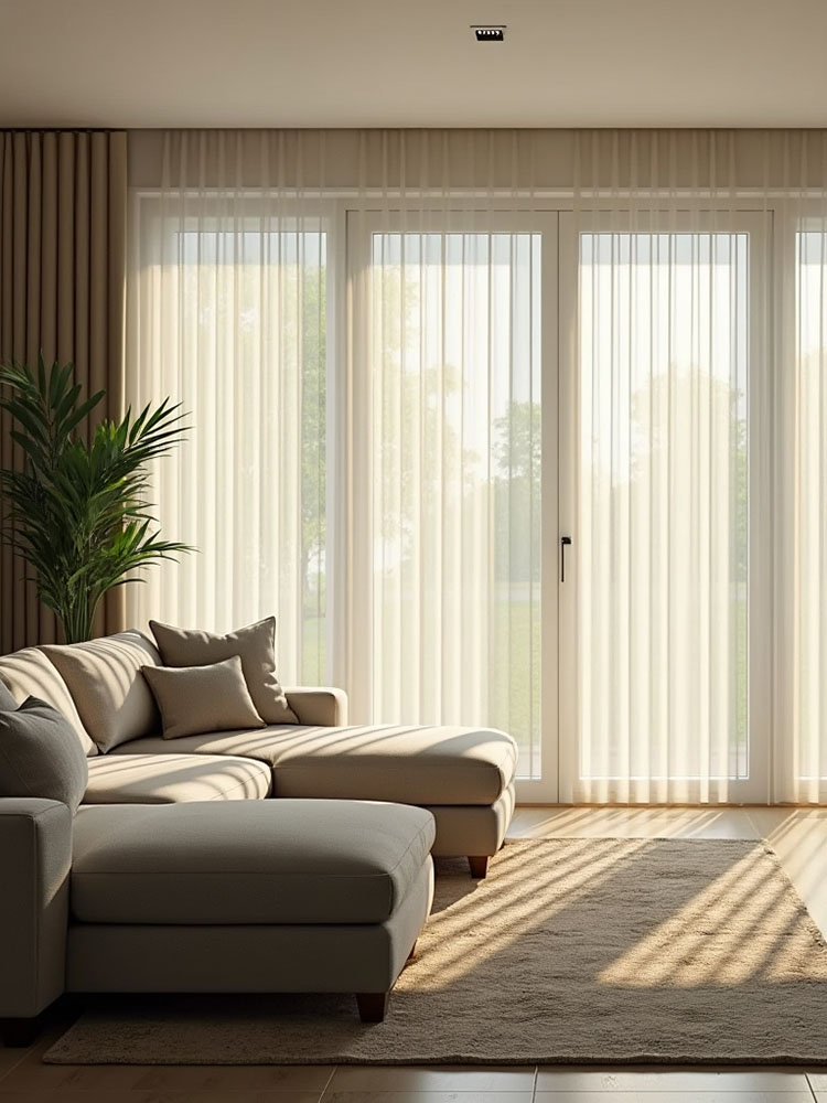 Cortina de Bandas Verticales desplegada