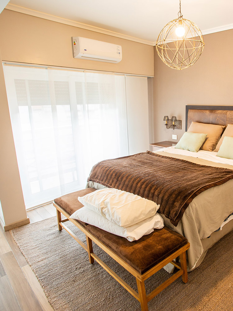 Cortina de Paneles Orientales desplegada